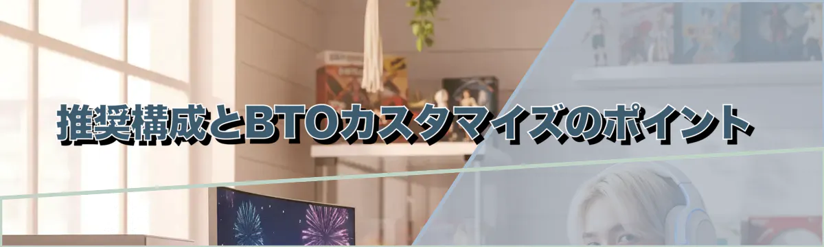 推奨構成とBTOカスタマイズのポイント