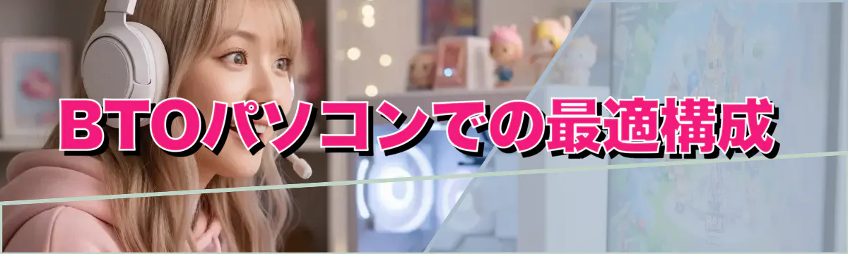 BTOパソコンでの最適構成