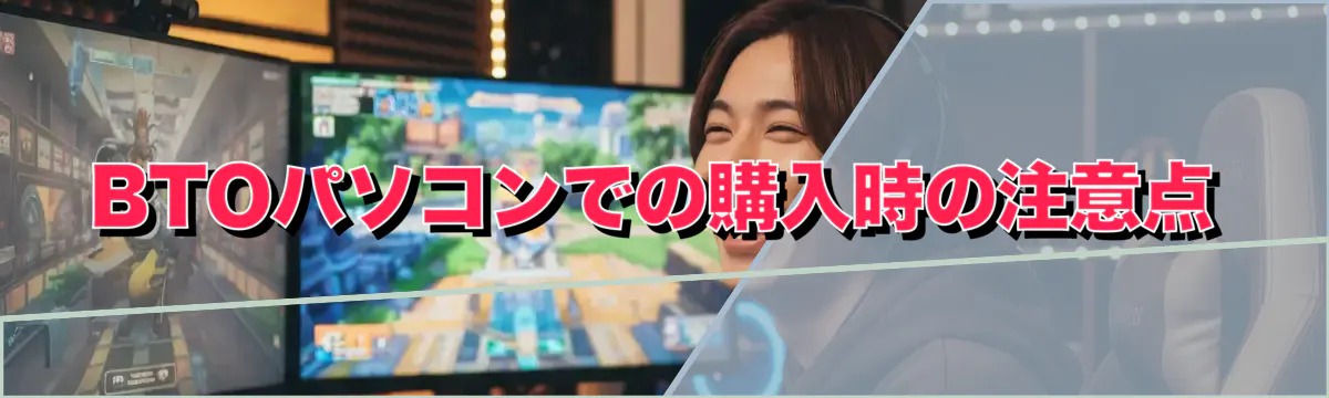 BTOパソコンでの購入時の注意点