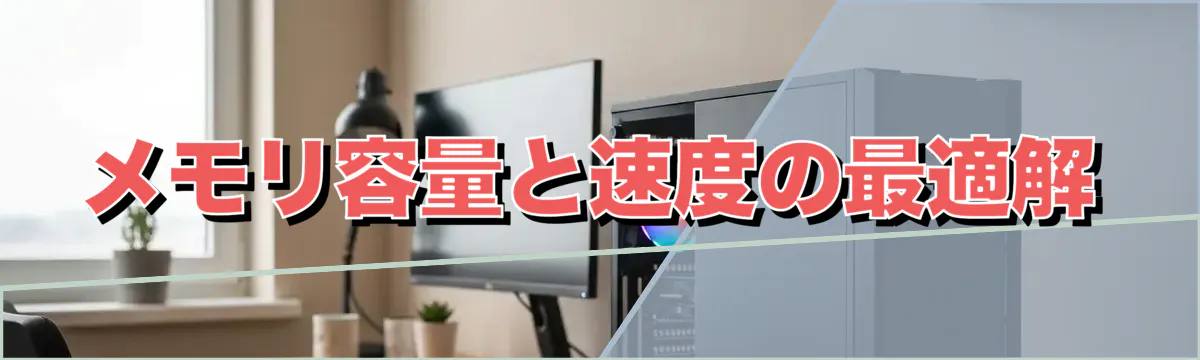 メモリ容量と速度の最適解