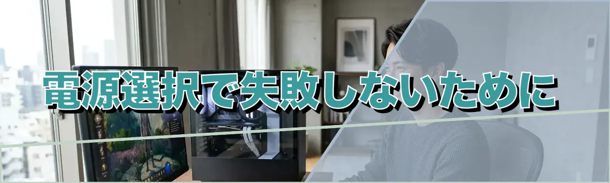 電源選択で失敗しないために