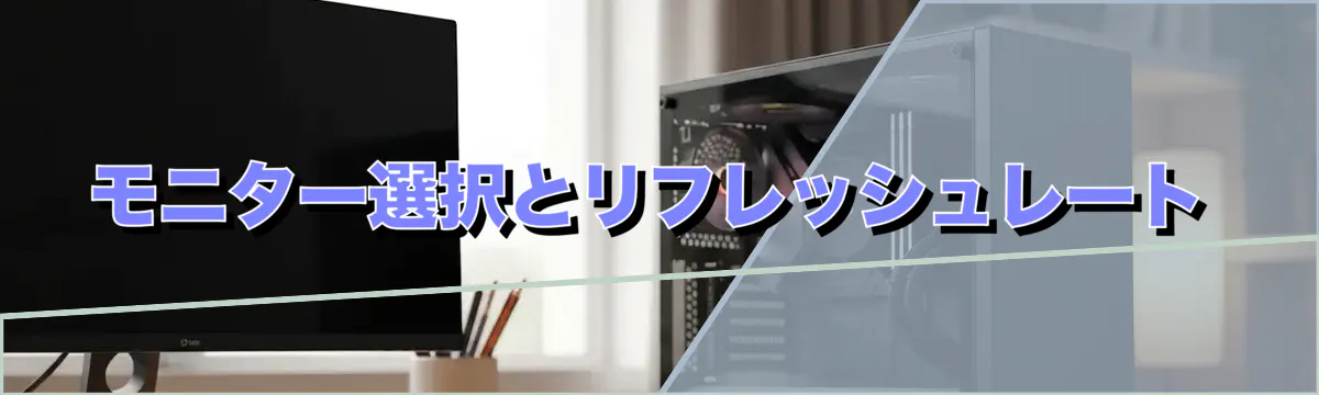 モニター選択とリフレッシュレート