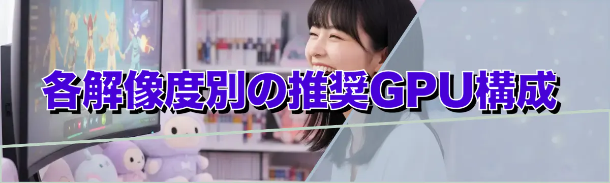 各解像度別の推奨GPU構成