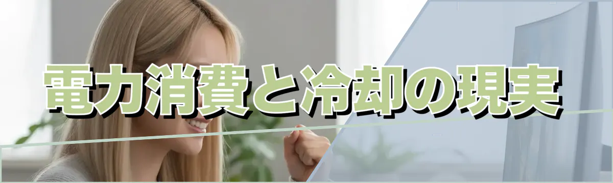 電力消費と冷却の現実