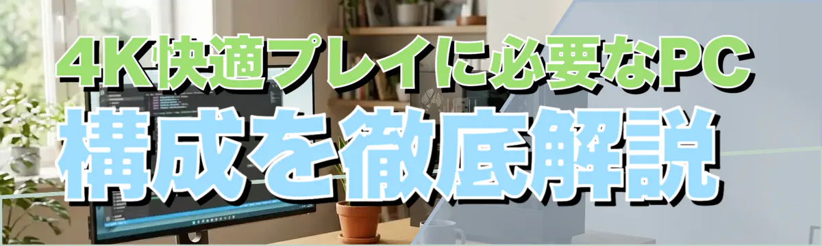 4K快適プレイに必要なPC構成を徹底解説