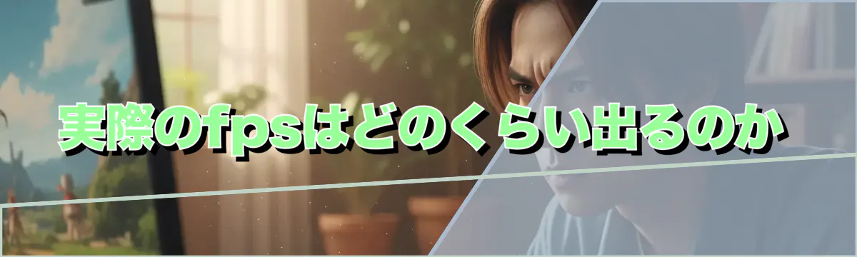 実際のfpsはどのくらい出るのか