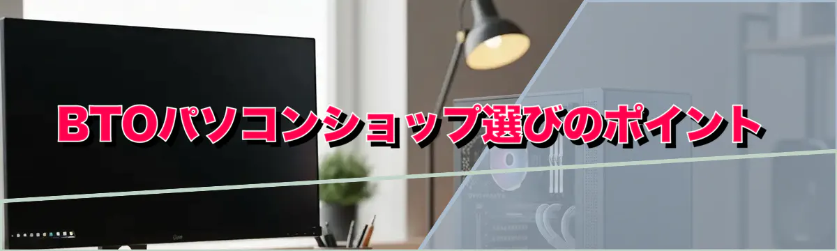 BTOパソコンショップ選びのポイント